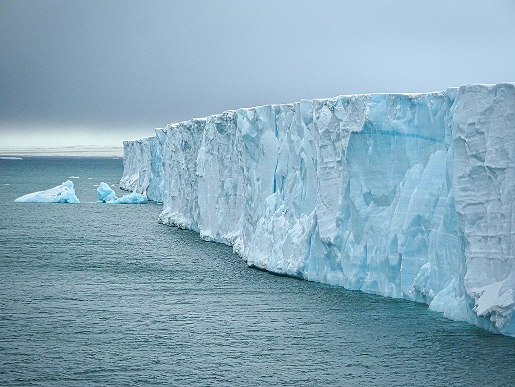 Glaciar Hielo Agua Frio Brasvellbreen Hemisferio Norte