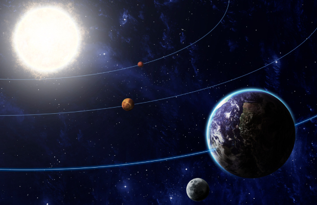 Planetas en el espacio