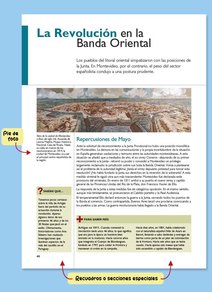 Enciclopedia Página Secciones Especiales Recuadros Pie de Foto