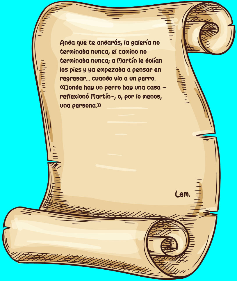 Hoja Página Pergamino Fragmento Cuento 