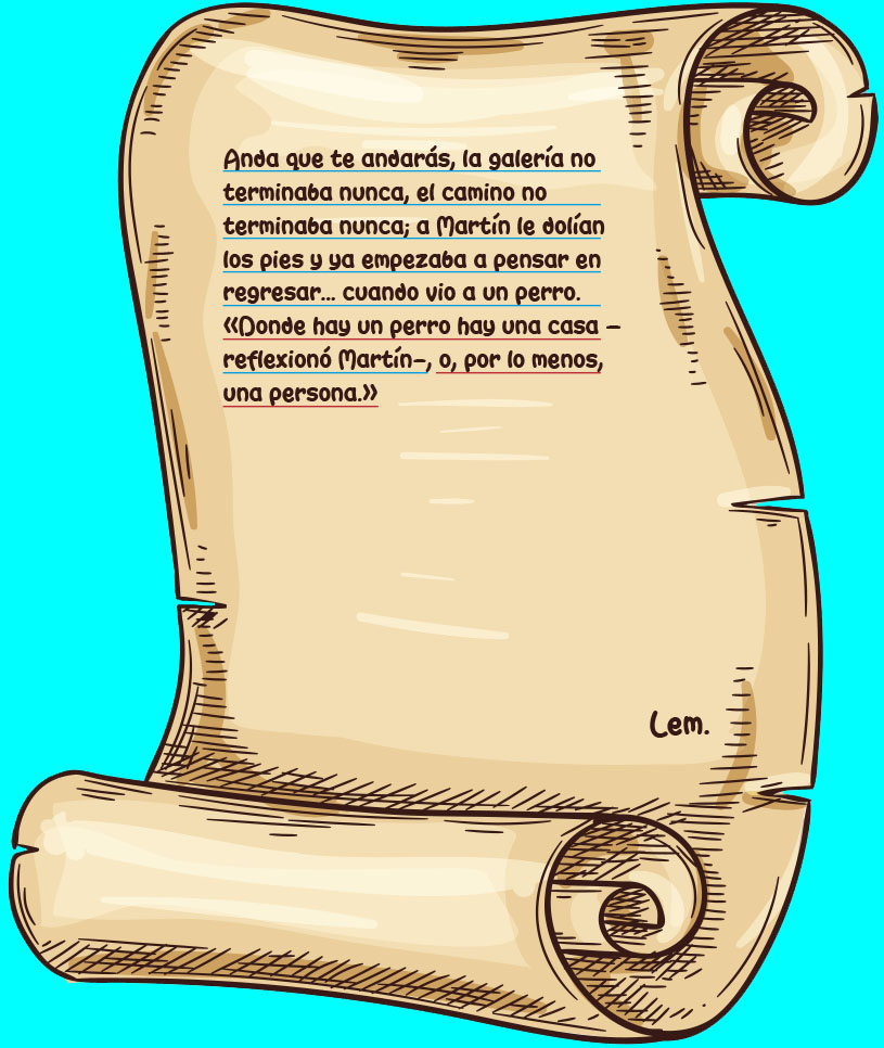 Hoja Página Pergamino Fragmento Cuento 