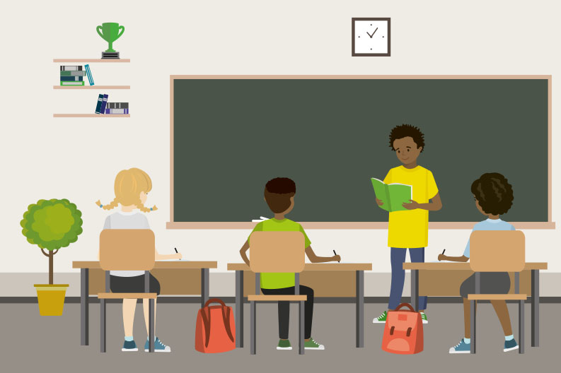 Salón Aula Clase Exposición Presentación Alumnos Atención
