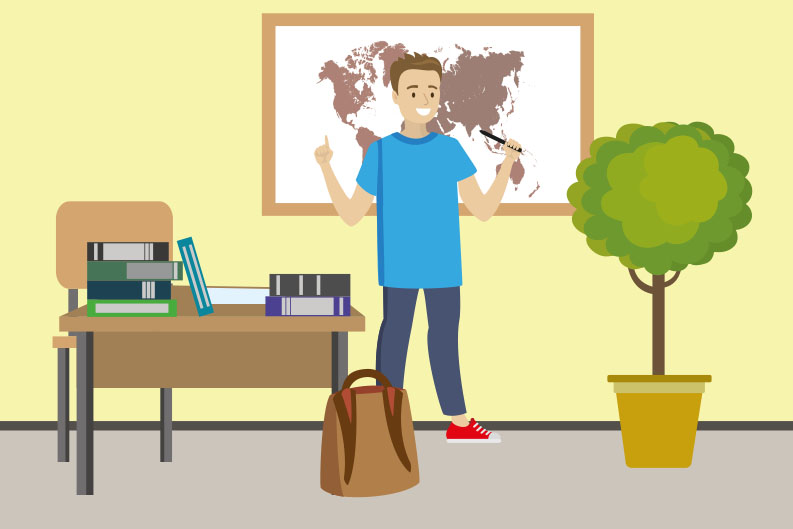 Estudiante Alumno Practicar Ensayar Prepara Tema Exposición Clase