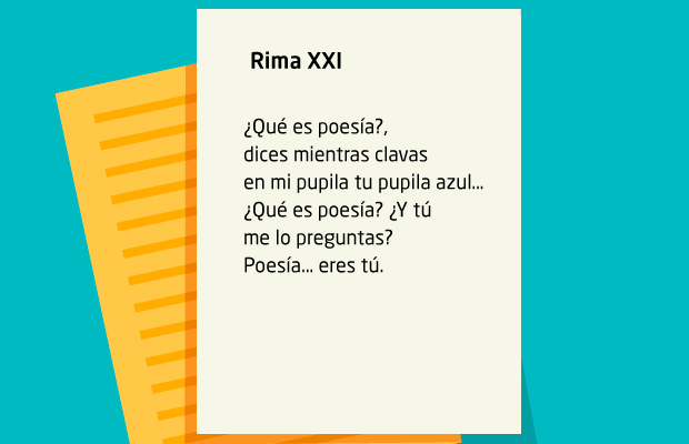 Hoja, poema, Gustavo Adlfo Bécquer