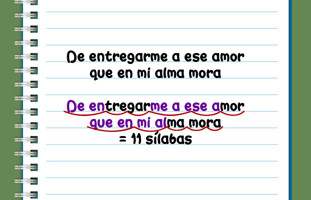 Cuaderno, fragmento, poema, sílabas