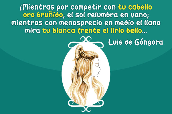 Fragmento, poema, Luis de Góngora, mujer, cabello, rubio