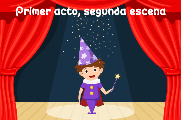 Teatro Segunda Escena Primer Acto Mago Barita Mágica Iluminación