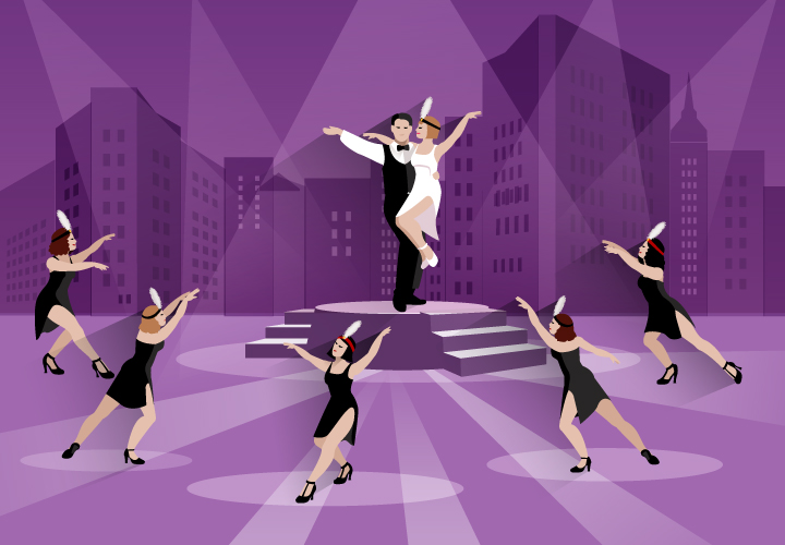 Obra Teatro Musical Baile Bailarinas Iluminación Escenografía Edificios