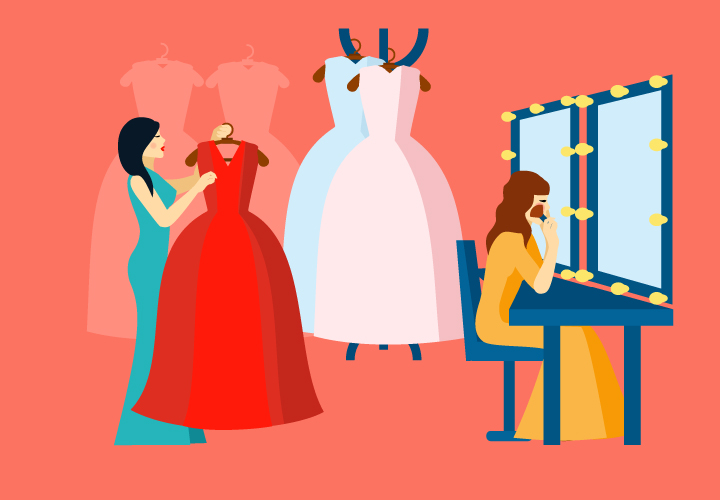 Teatro Camerino Vestuario Maquillaje Actrices