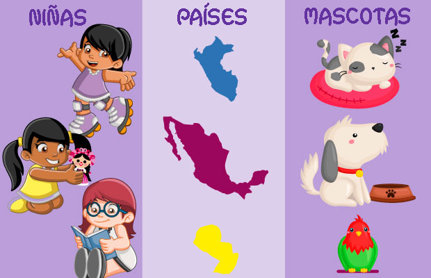 NIÑAS PAÍSES MASCOTAS