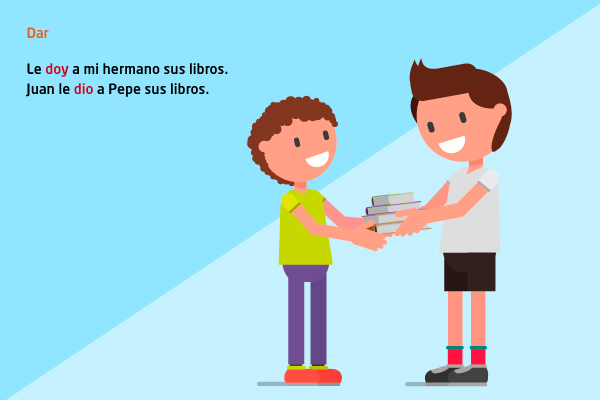 Niños Dar Prestar Intercambiar Entregar Verbo