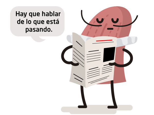 Lengua Leer Periódico Información