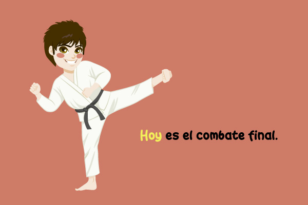 Niño Taekwondo Karate Cinta Negra Patada Adverbio Tiempo Hoy