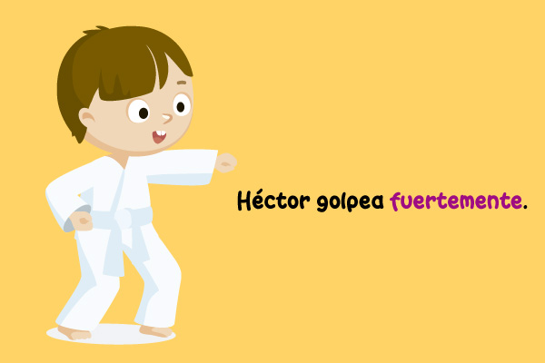 Niño Karate Tae Kwon Do Golpe Practicar Uso Adverbio
