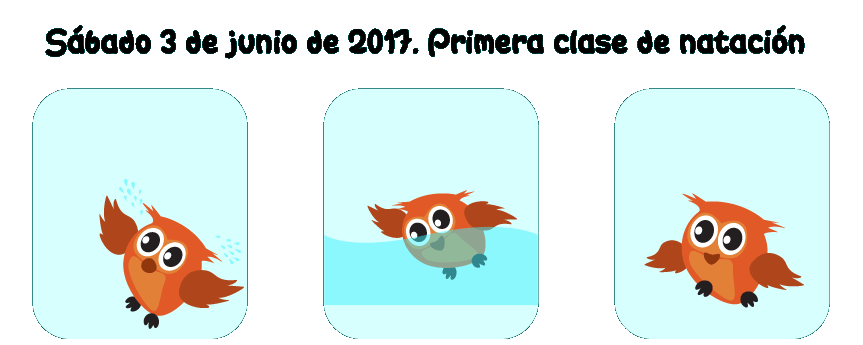 Fecha Primera Clase natación Buho Contar Platicar Experiencia Volar Nadar Fecha Primera Clase natación Buho Contar Platicar Experiencia Volar Nadar