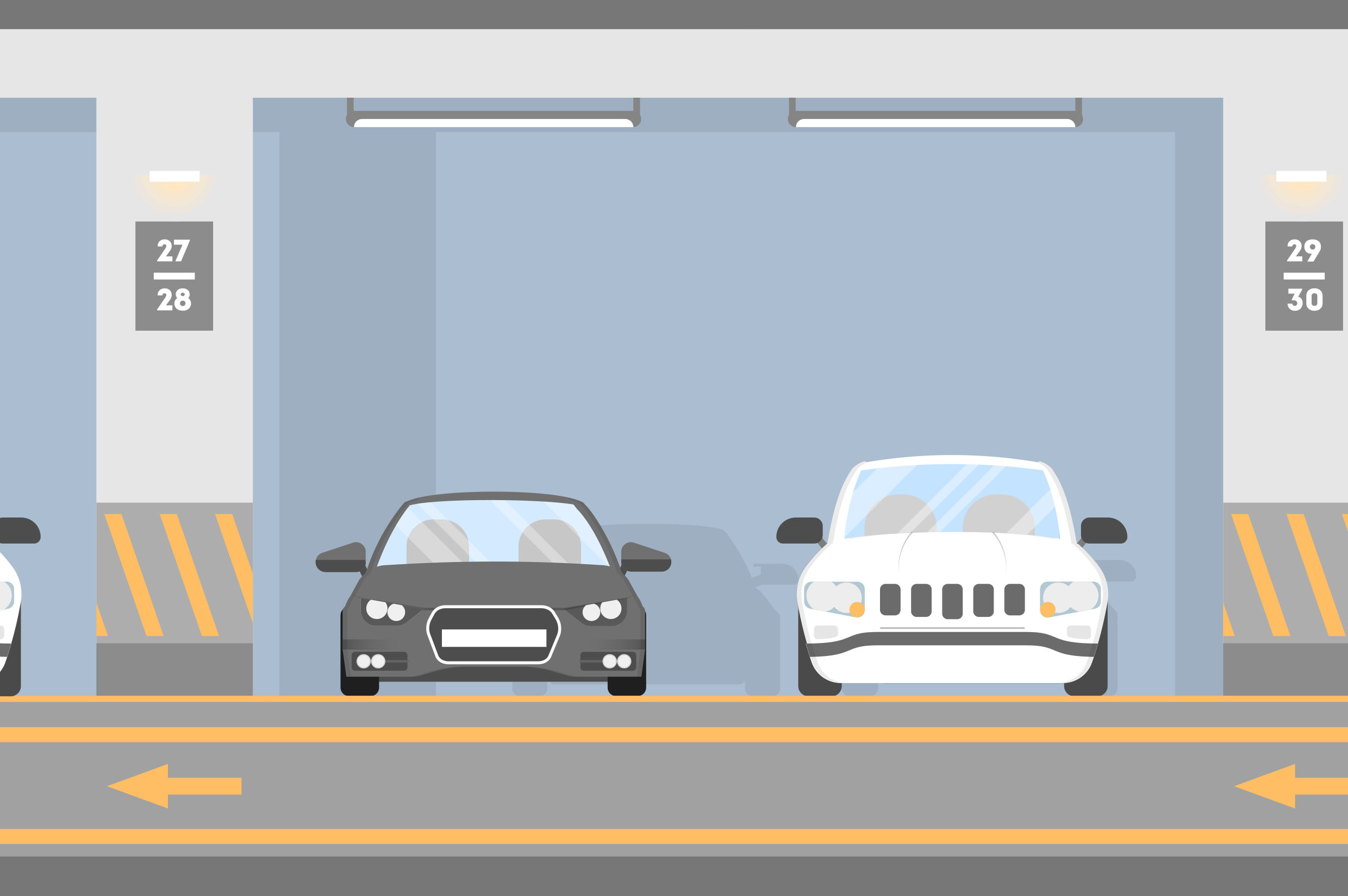Estacionamiento Subsuelo Subterráneo Edificio Automovil Carros