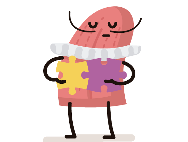 Personaje Lengua arma rompecabezas
