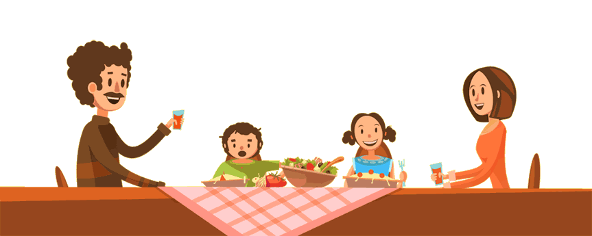 Familia comiendo Familia comiendo