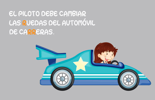 EL PILOTO DEBE CAMBIAR LAS RUEDAS DEL CARRO.