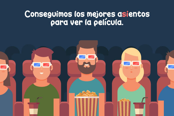 Asientos en el cine