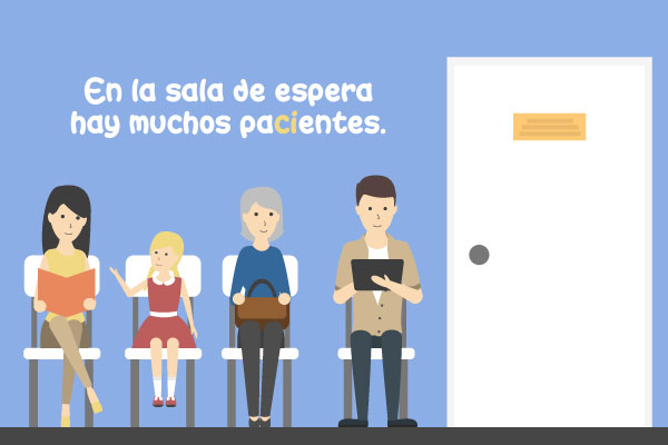 Pacientes en sala de espera