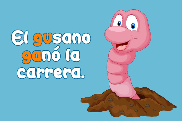 El gusano ganó la carrera.