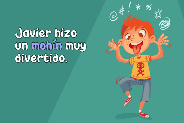 Javier hizo un mohín muy divertido.