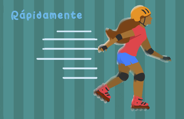 Patinar Mujer Joven Rápidamente Casco Patines Coderas Rodilleras Palabra Sobreesdrújula