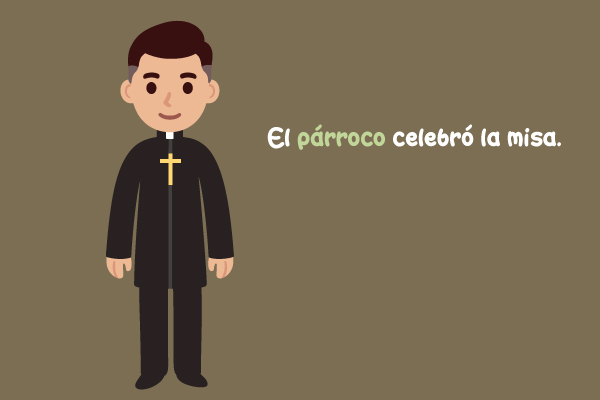Párroco, sacerdote, iglesia, católico, cruz