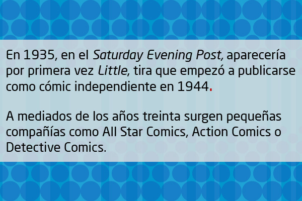 Nota Texto Saturday Evening Post Aparición Primer Comic Little 1935 Uso Punto