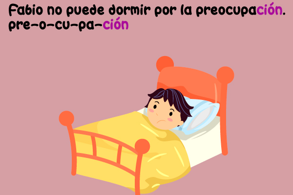 Cama Niño Cobija Insomnio Preocupcón Acento Gráfico
