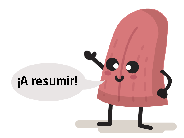 Personaje lengua: ¡A resumir!