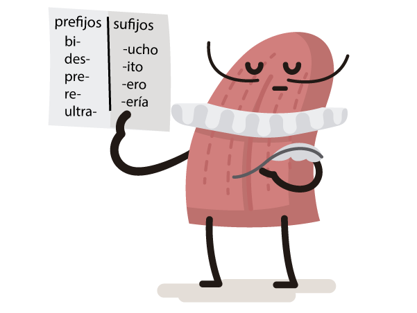Lengua Personaje Mostrar Hoja Prefijos Sufijos