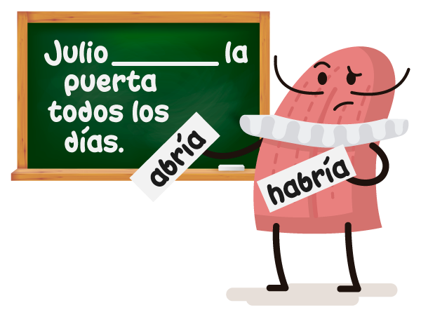 Personaje Lengua Pizarrón Palabras Homófonas
