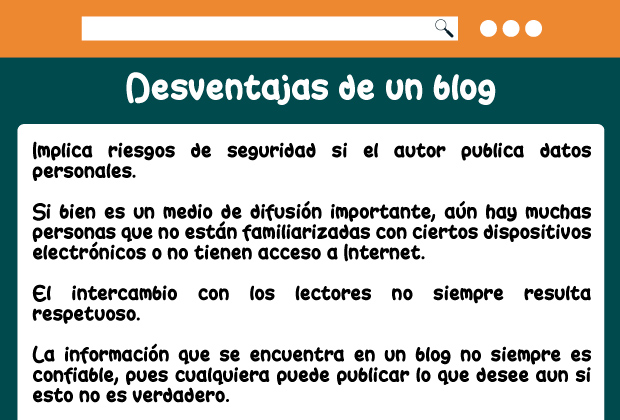 Desventajas de un blog