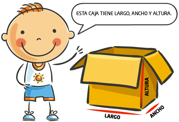 Niño con una caja