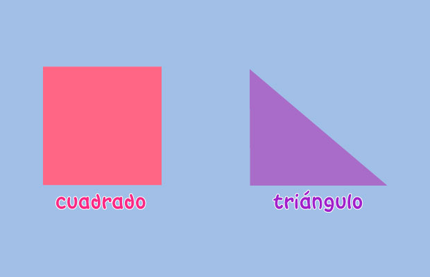 Perímetro de cuadrado y triángulo