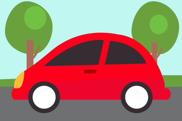 Automóvil rojo