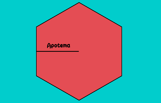 Apotema de un hexágono