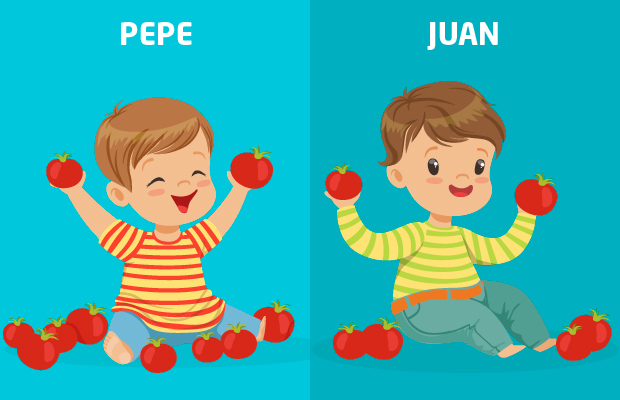 Pepe tiene más tomates que Juan.