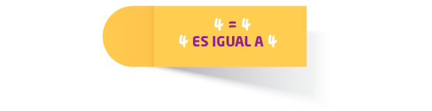 4 es igual a 4