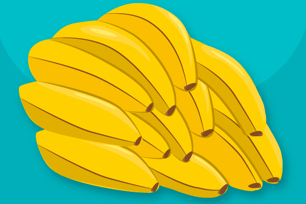 Conjunto de bananas