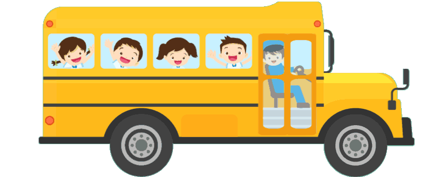 Autobús escolar con alumnos dentro Autobús escolar con alumnos dentro