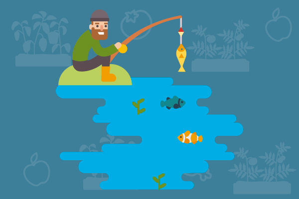 Hombre pescando