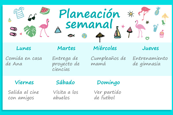 Planificación semanal