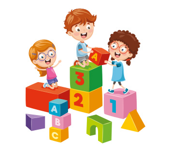 Niños Jugar Dados Cubos