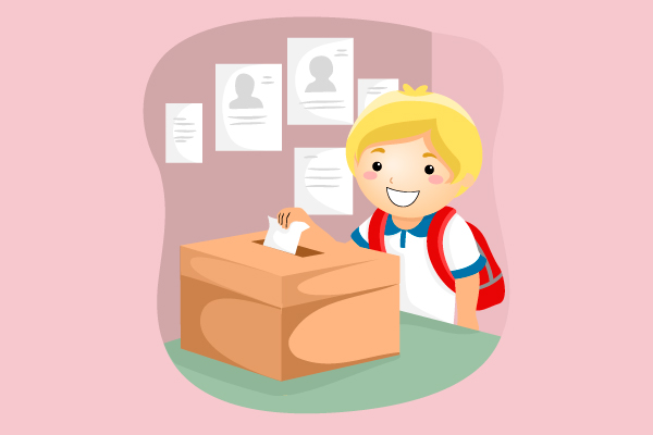 NIÑO VOTANDO