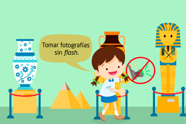 Tomar fotografías sin flash.