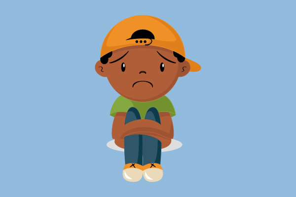 Niño triste violencia por omisión