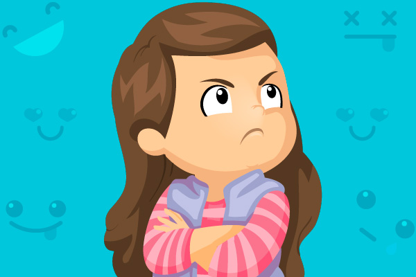 NIÑA ENOJADA